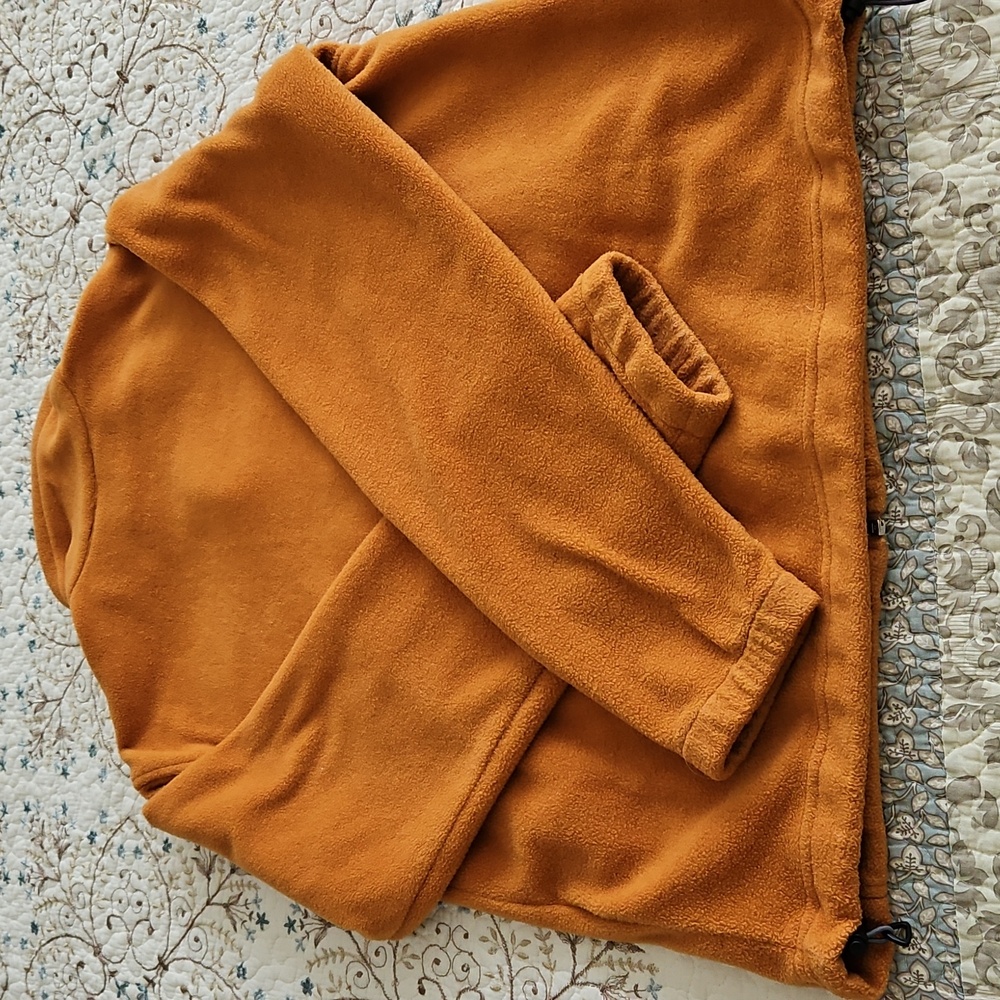 2X🍁HP🍁Columbia Orange Zipper Fleece Jacket Vintage - Picture 5 of 11